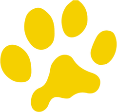 PG-K9 yellow paw logo